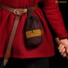 Medieval-Woolen-drawstring-belt-pouch-300795BR Pouch