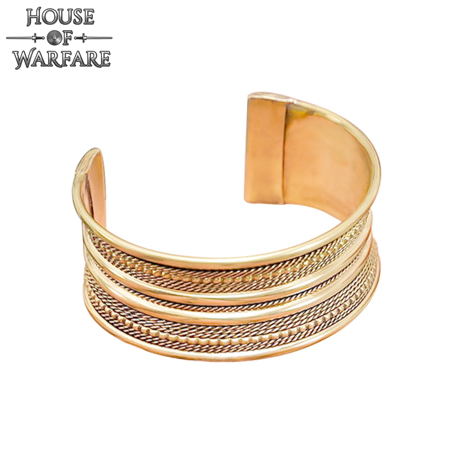Sand-Cast Brass Cuff Bracelet-701061 3 Bracelet