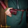 15th Century Leather Apothecary Pouch with Glass Bottles Medieval Herbalist Kit-26250M Elfic potion belt pouch
