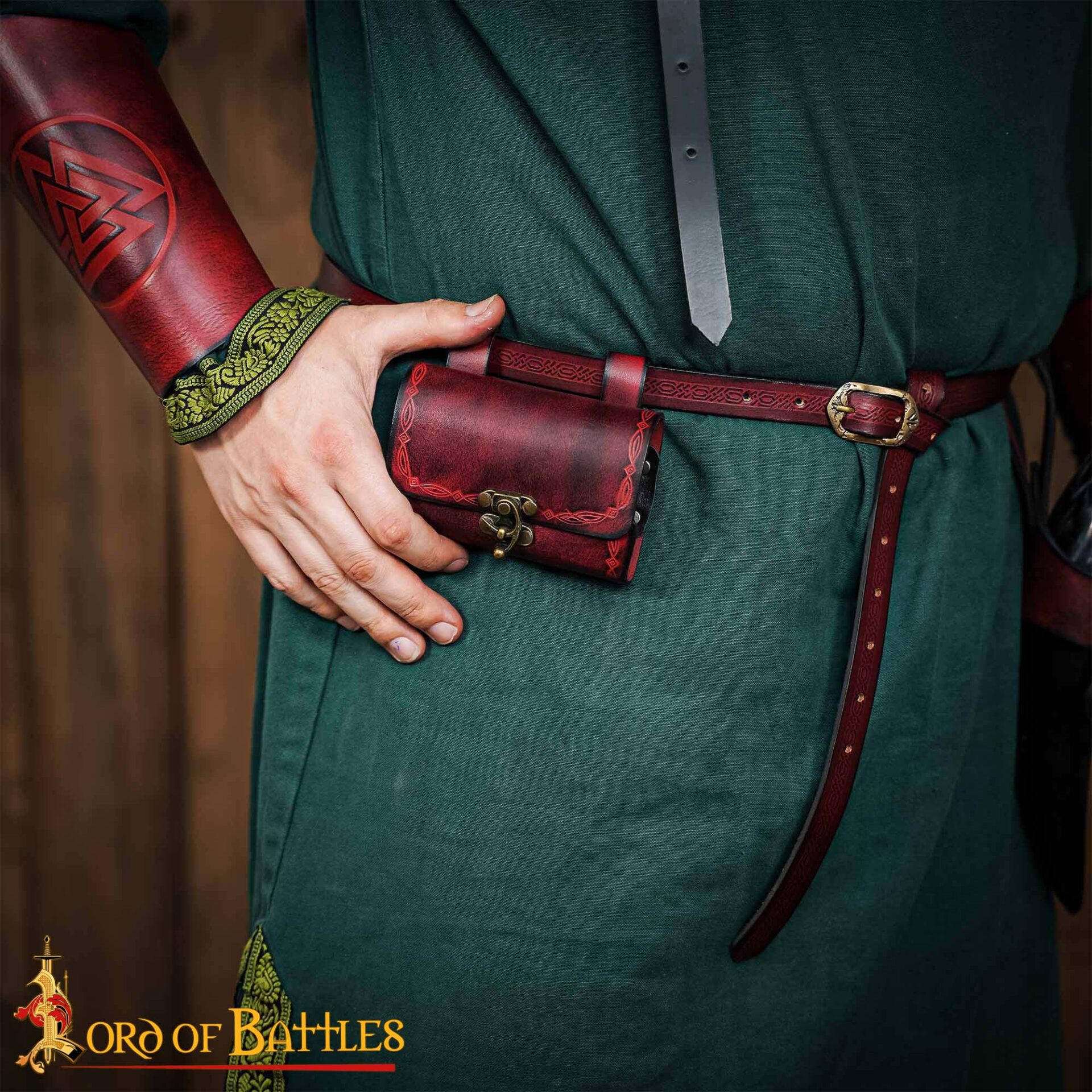 15th Century Leather Apothecary Pouch with Glass Bottles Medieval Herbalist Kit-26250M Elfic potion belt pouch