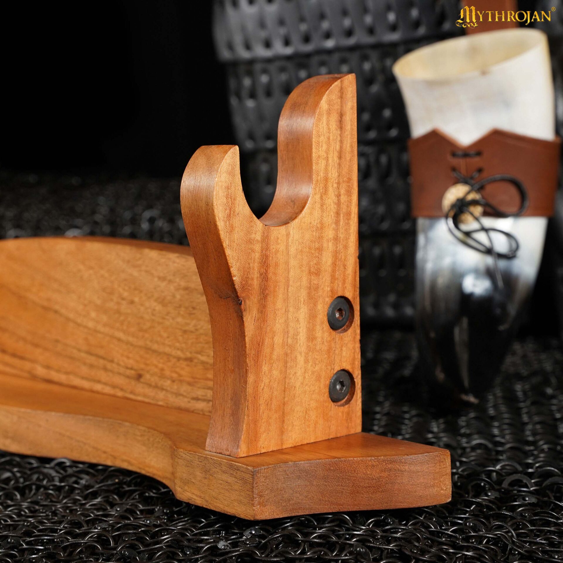 19th Century Victorian Solid Wood 1-Tier Sword Stand-300617 4 Sword Stand