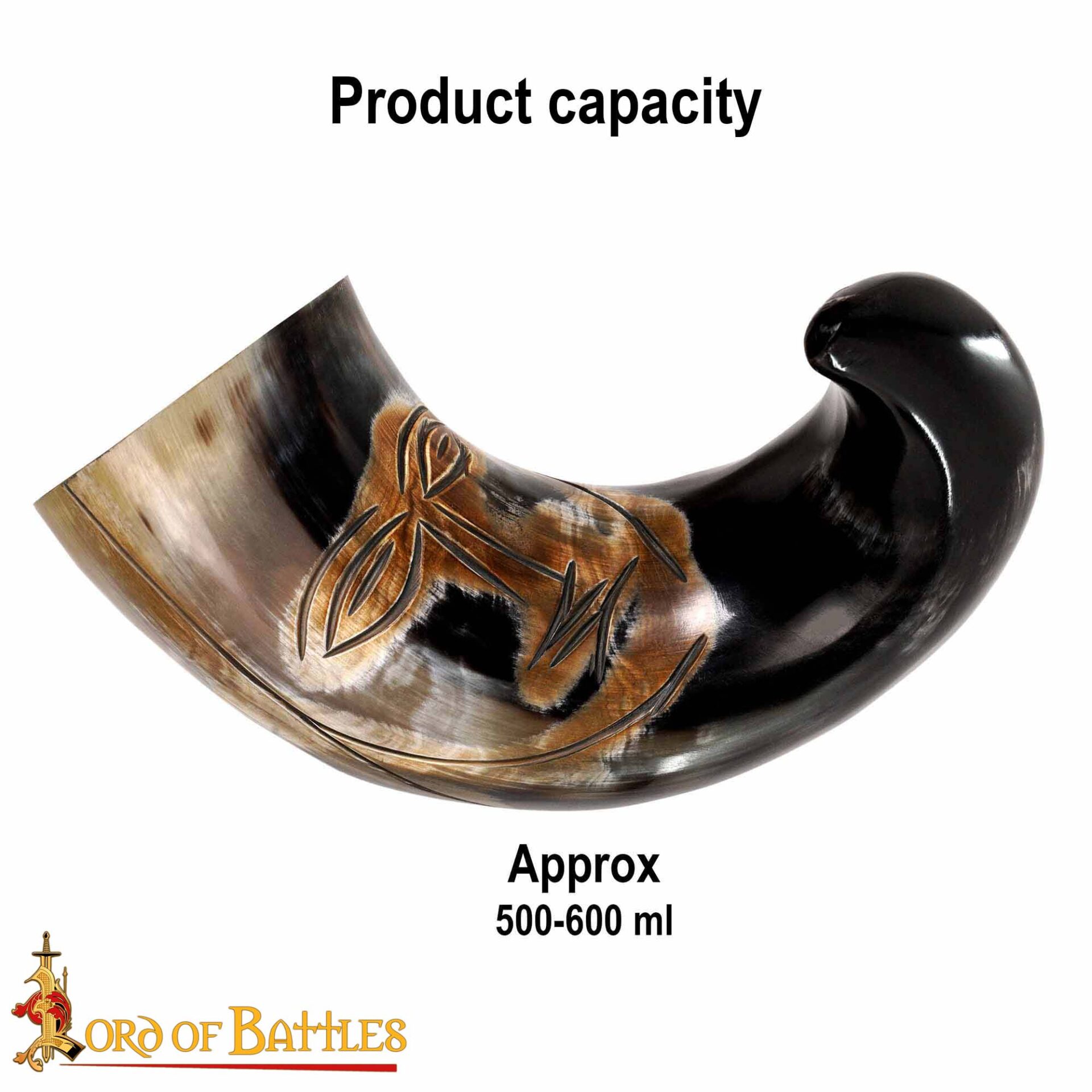 25400_ (3) The Tribal Face 500 – 600 ML Genuine Drinking Horn