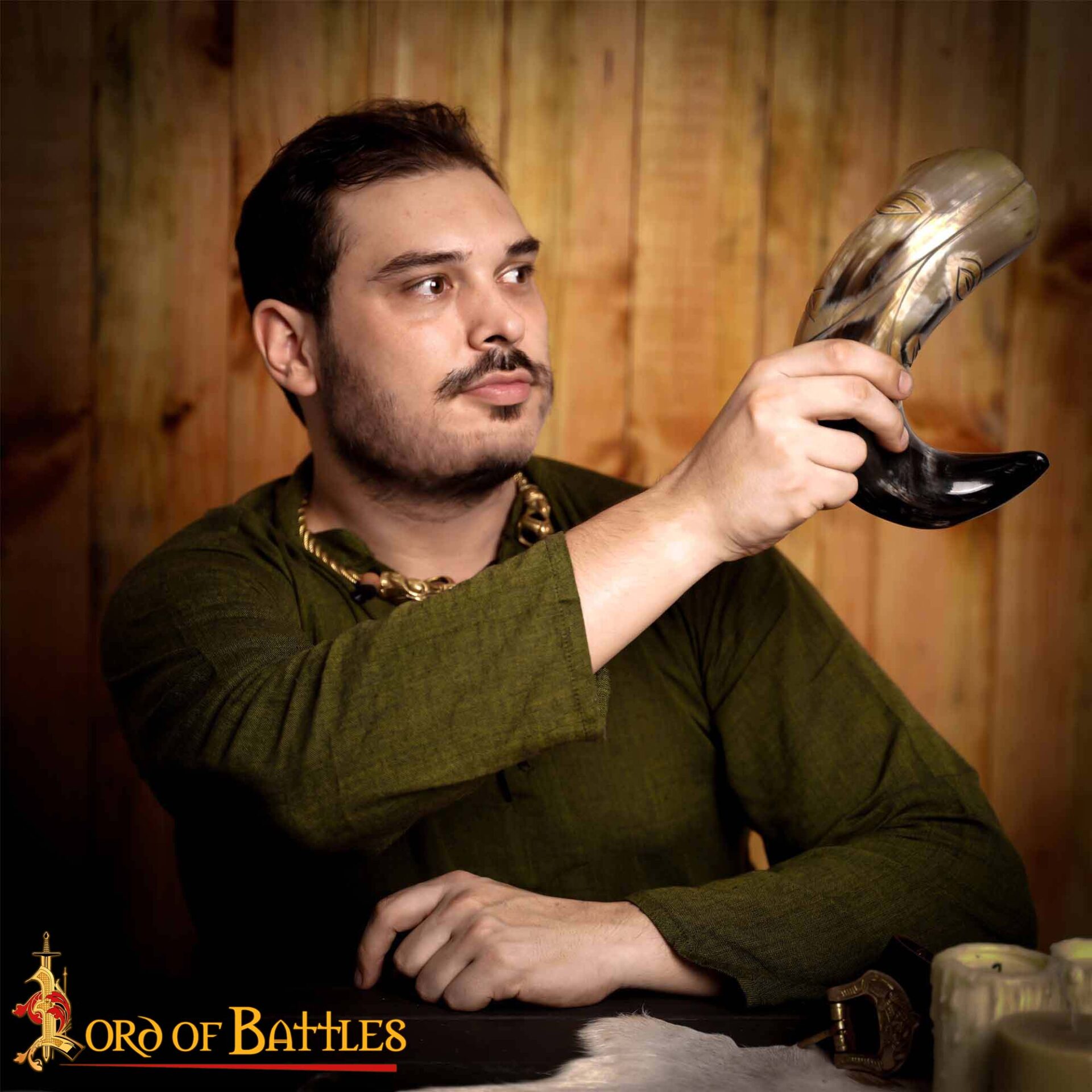 25400_ (7) The Tribal Face 500 – 600 ML Genuine Drinking Horn