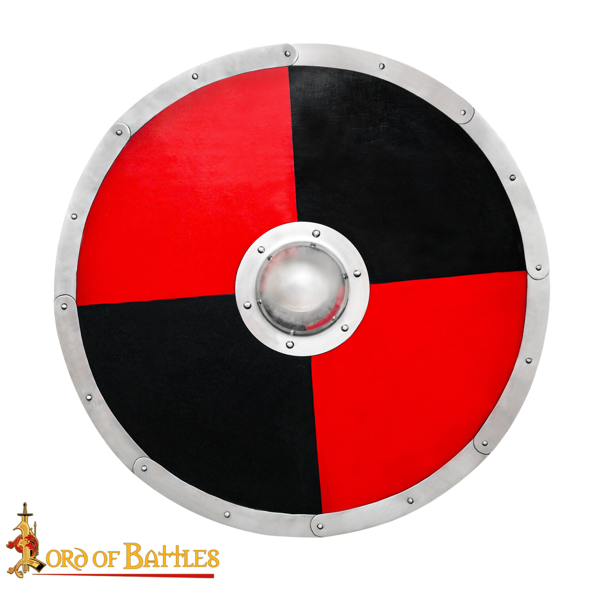 9th Century Viking Round Shield with Steel Boss-2135 3 Wooden Shield