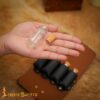 Medieval Elf Leather Potion Belt Pouch with 4 Mini Glass Bottles - 26250BR 6 Elfic potion belt pouch