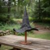 Medieval Leather Wizard Hat Handmade Fantasy Sorcerer & Witch Hat-701782BK 6 Wizard Hat
