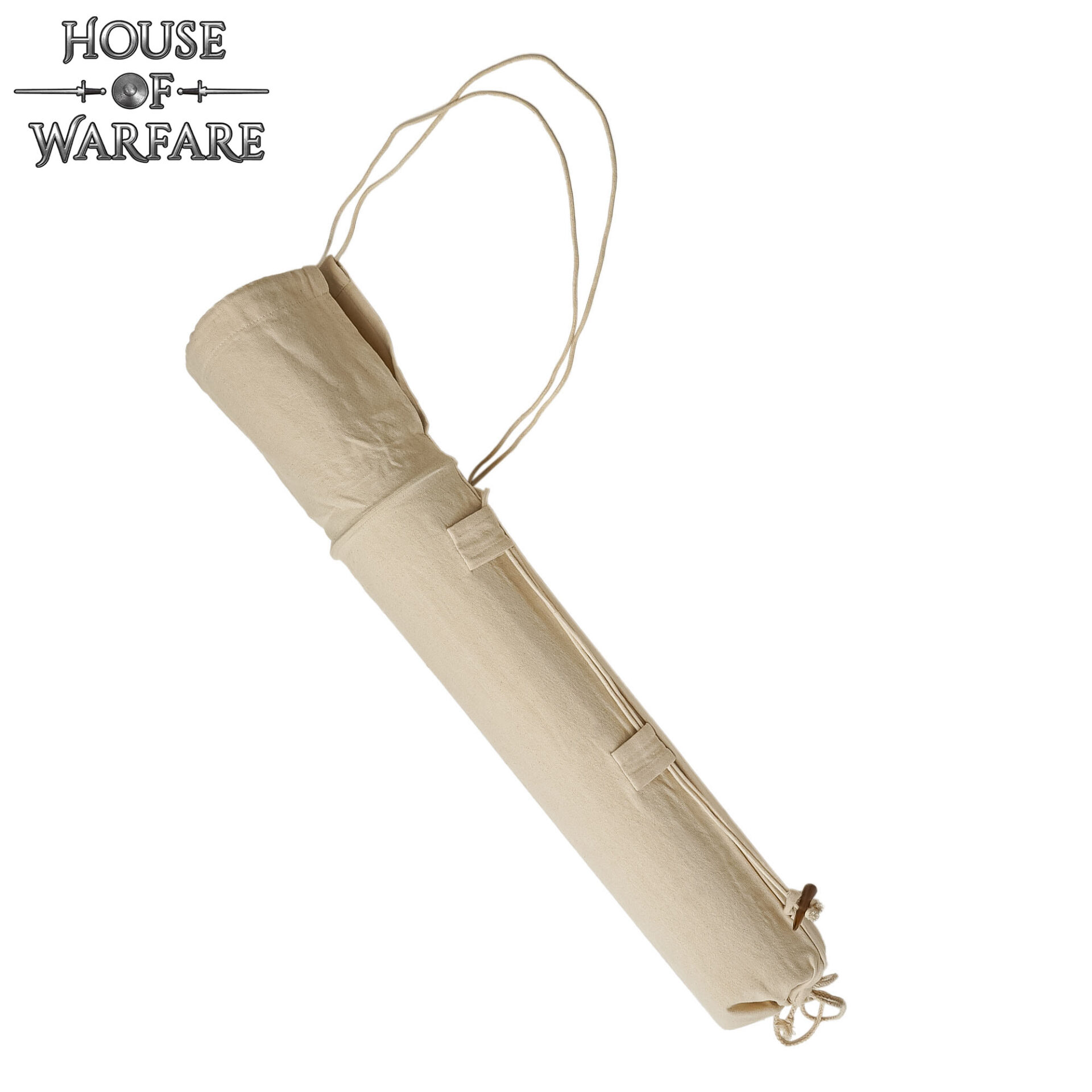 Medieval Canvas Quiver - Handmade Archery Arrow Holder for LARP & Reenactment Medieval Canvas Quiver