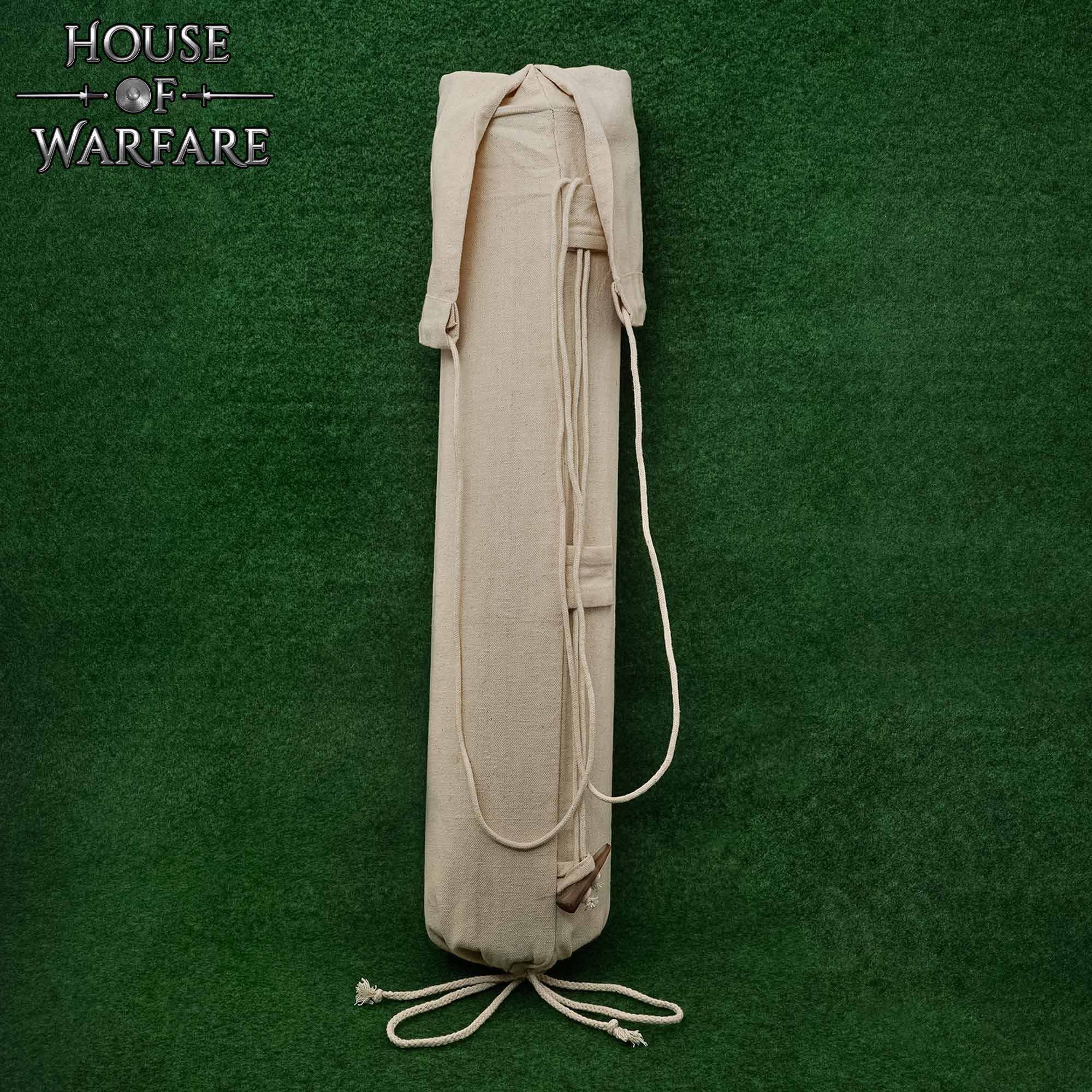Medieval Canvas Quiver - Handmade Archery Arrow Holder for LARP & Reenactment Medieval Canvas Quiver