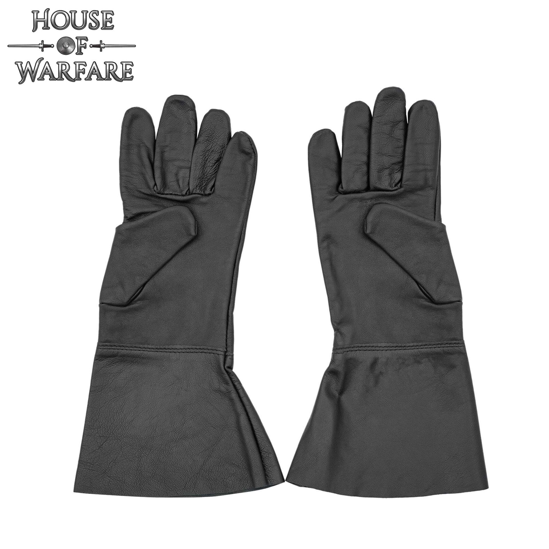 14th Century Medieval Leather Gloves-701179 3 Medieval Leather Gloves