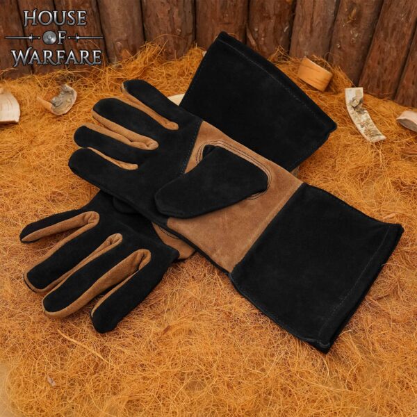 Medieval Suede Leather Gloves Embrace Timeless Elegance