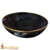Medieval Genuine Horn Bowl with Solid Brass Rim