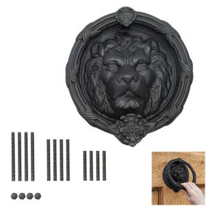 Lion Face Door Knocker