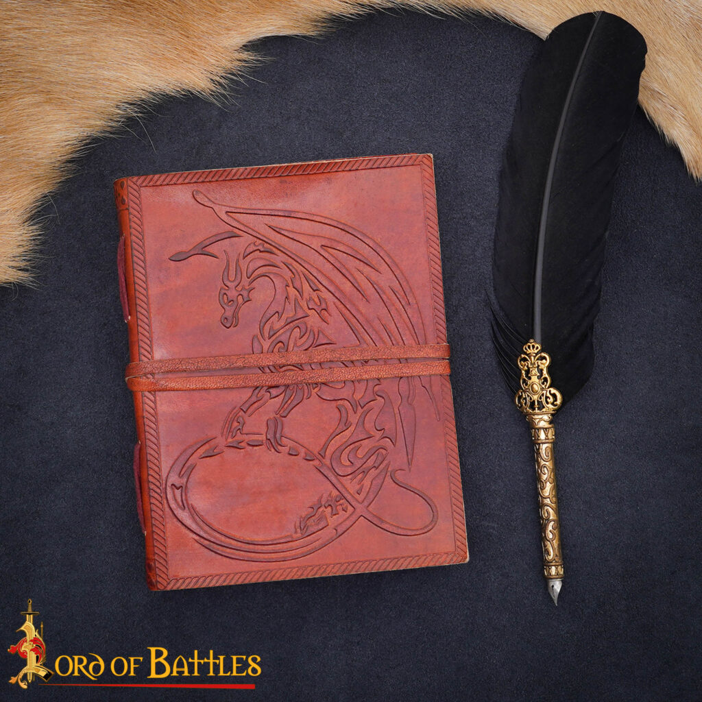 Celtic Dragon Leather Journal