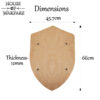 Large Wooden Shield 701578 2 Large Wooden Shield