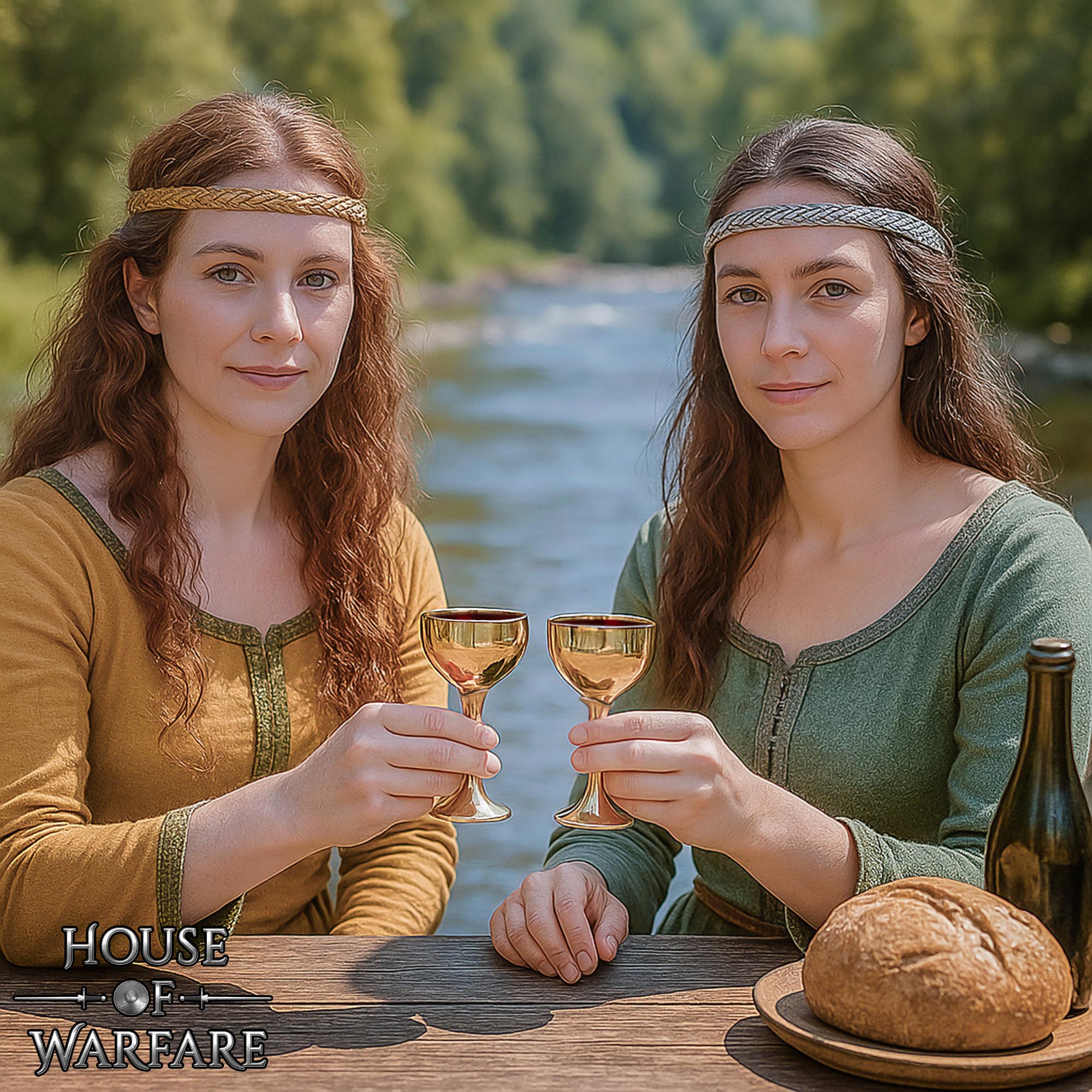 Medieval Brass Goblet