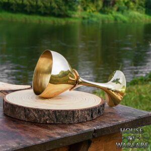 Medieval Brass Goblet