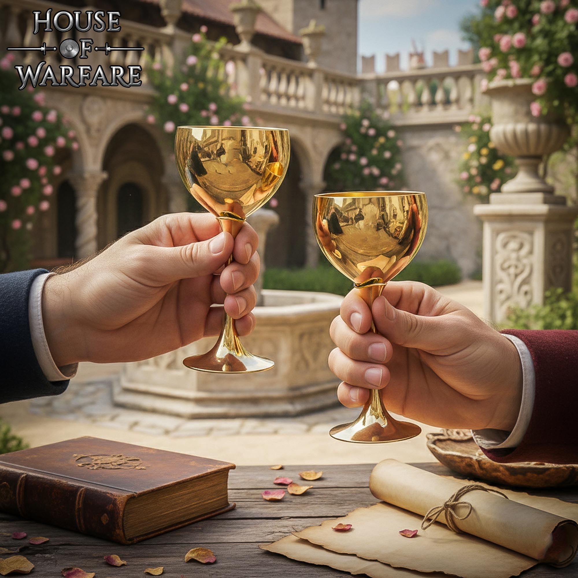 Medieval Brass Goblet