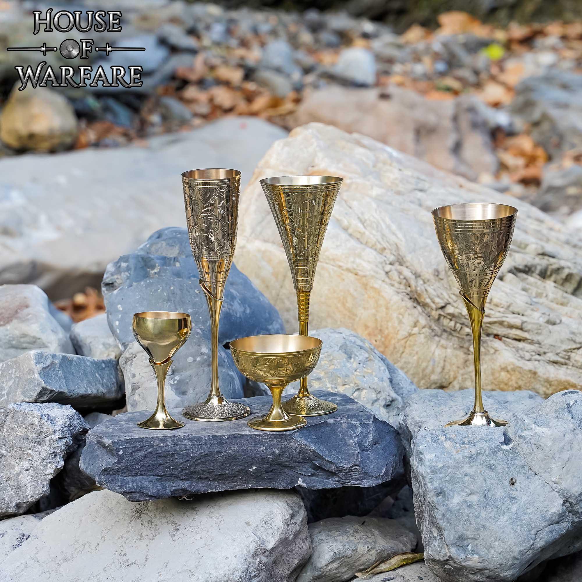 Medieval Brass Goblet