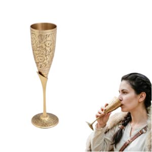 vintage brass goblet