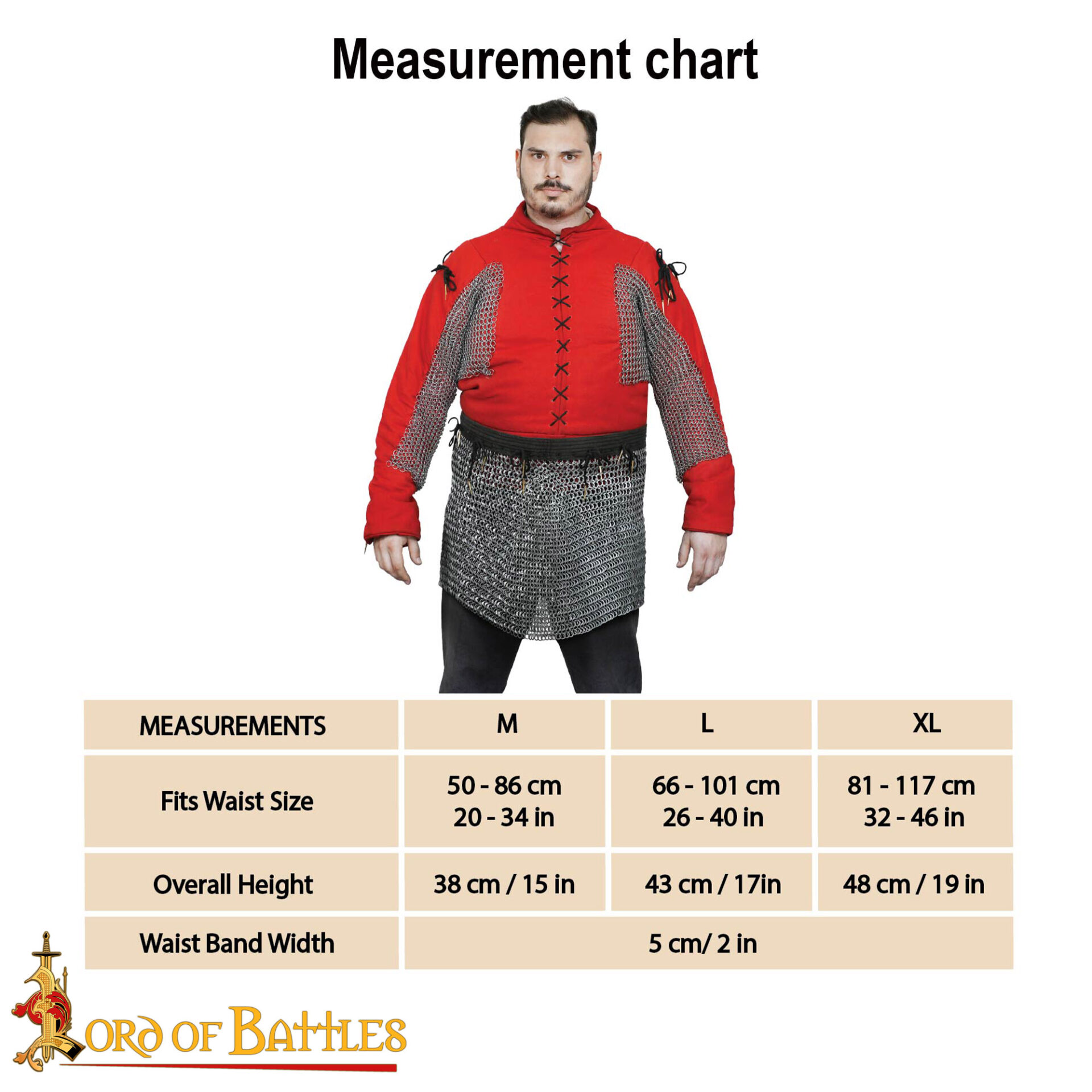 2050N_3 Medieval Chainmail Skirt