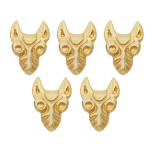 Celtic Wolf Brass Decorations Set