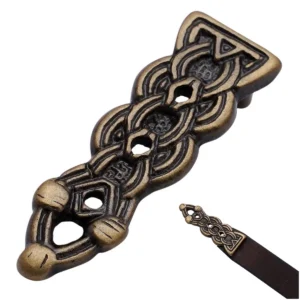 Celtic brass belt tip