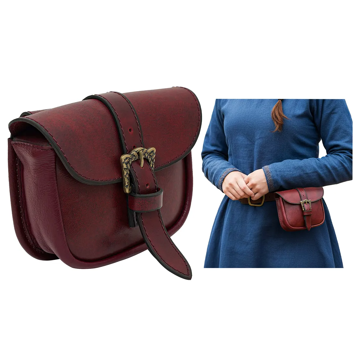 Handmade Leather Belt Bag