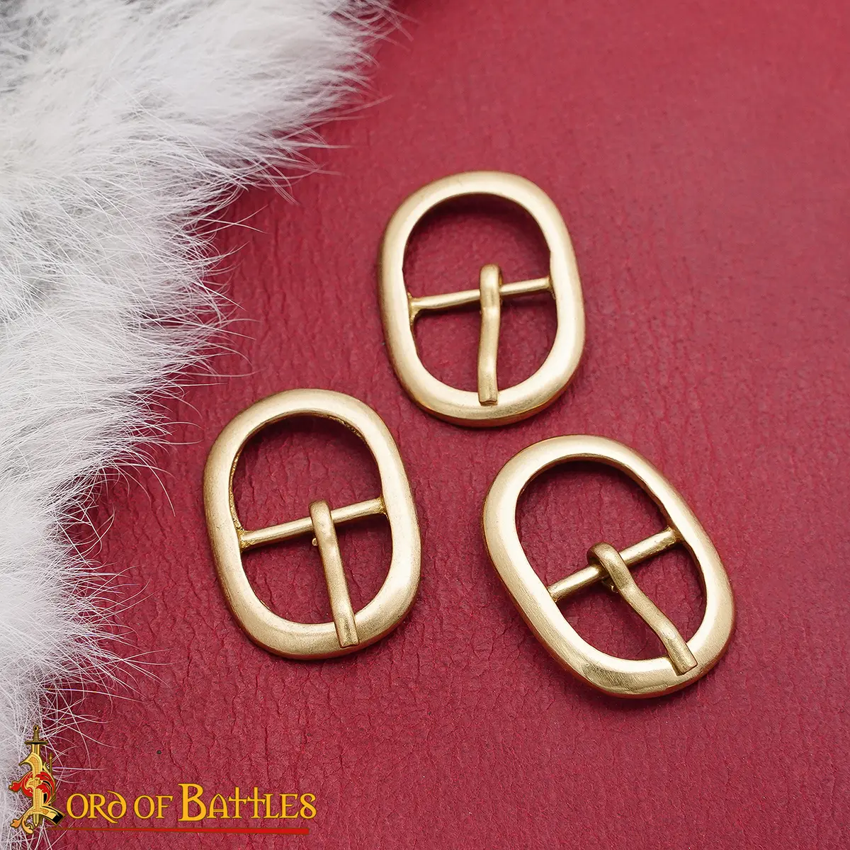 Medieval Oval Solid Brass Leather Craft Buckle - Image 2