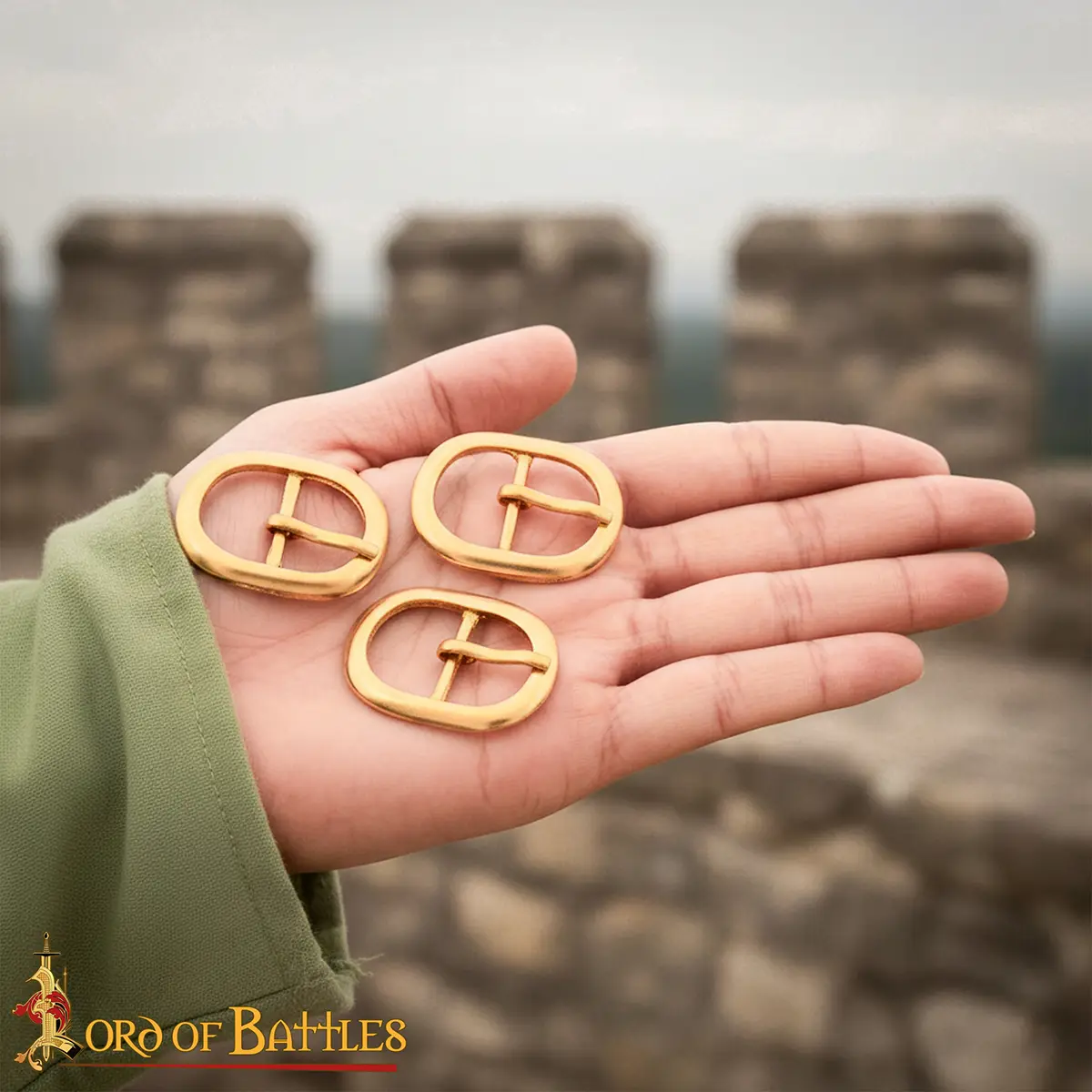 Medieval Oval Solid Brass Leather Craft Buckle - Image 7