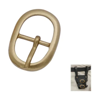 Medieval Oval Solid Brass Leather Craft Buckle
