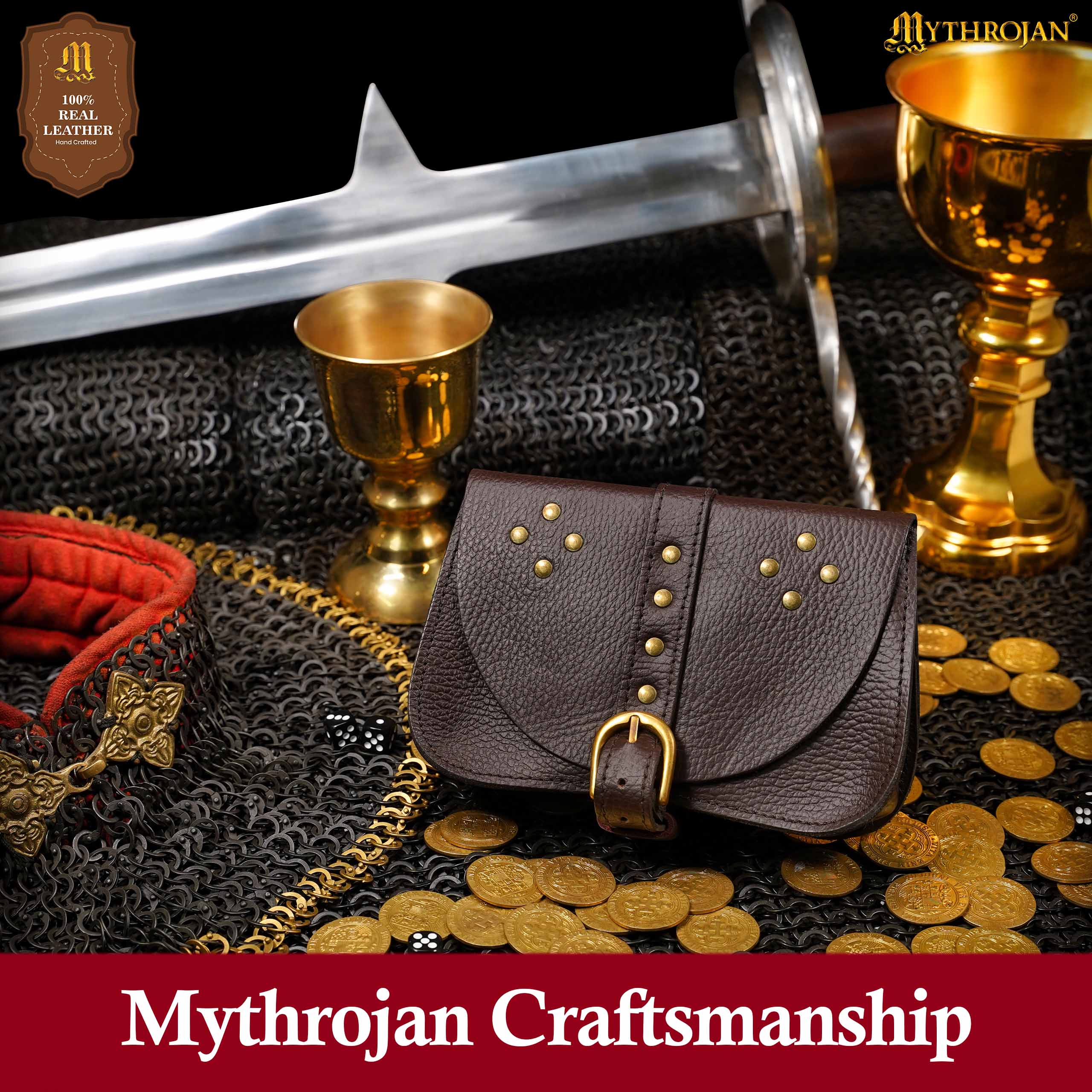 5 Mythrojan Leather Hip Pouch