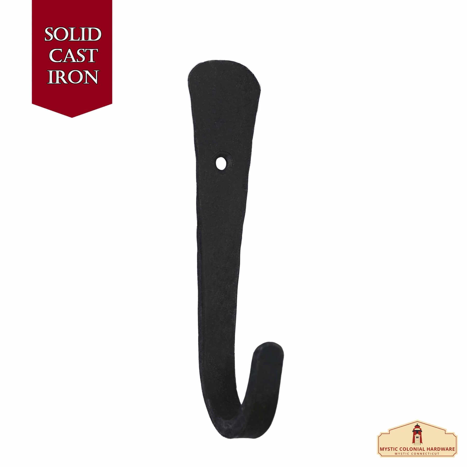 500267OB-2SET_2 Rustic Forged Iron Wall Hooks, Heavy Duty Retro Utility Hooks for Hanging Coat, Bag, Towel, Robe, Hat and More, Finish: Oil Blackened