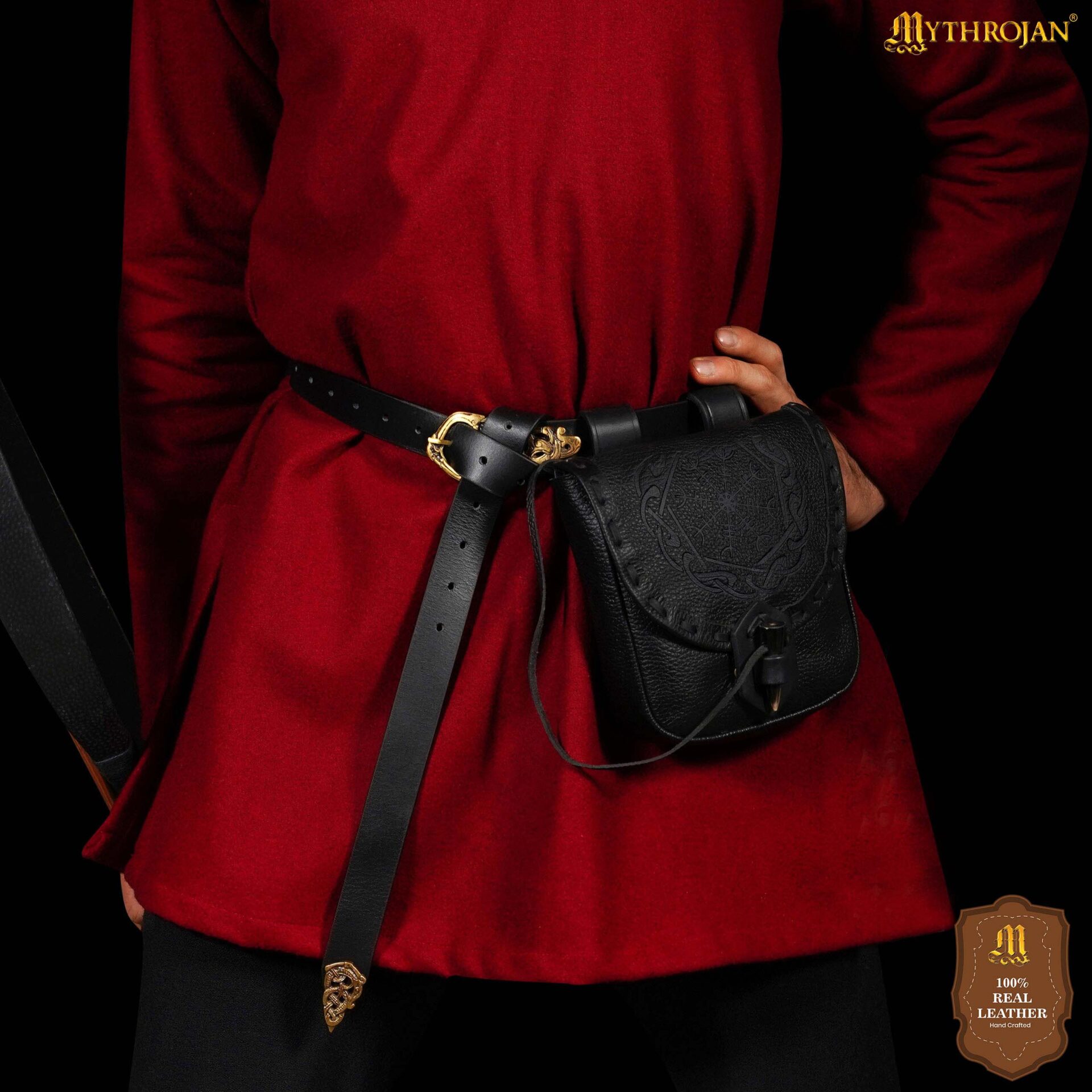 Medieval Leather Belt Bag