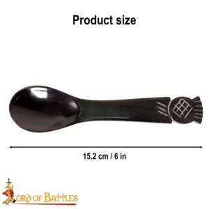 9th to 11th Century Viking Age Polished Horn Spoons-4454-4pcs 2