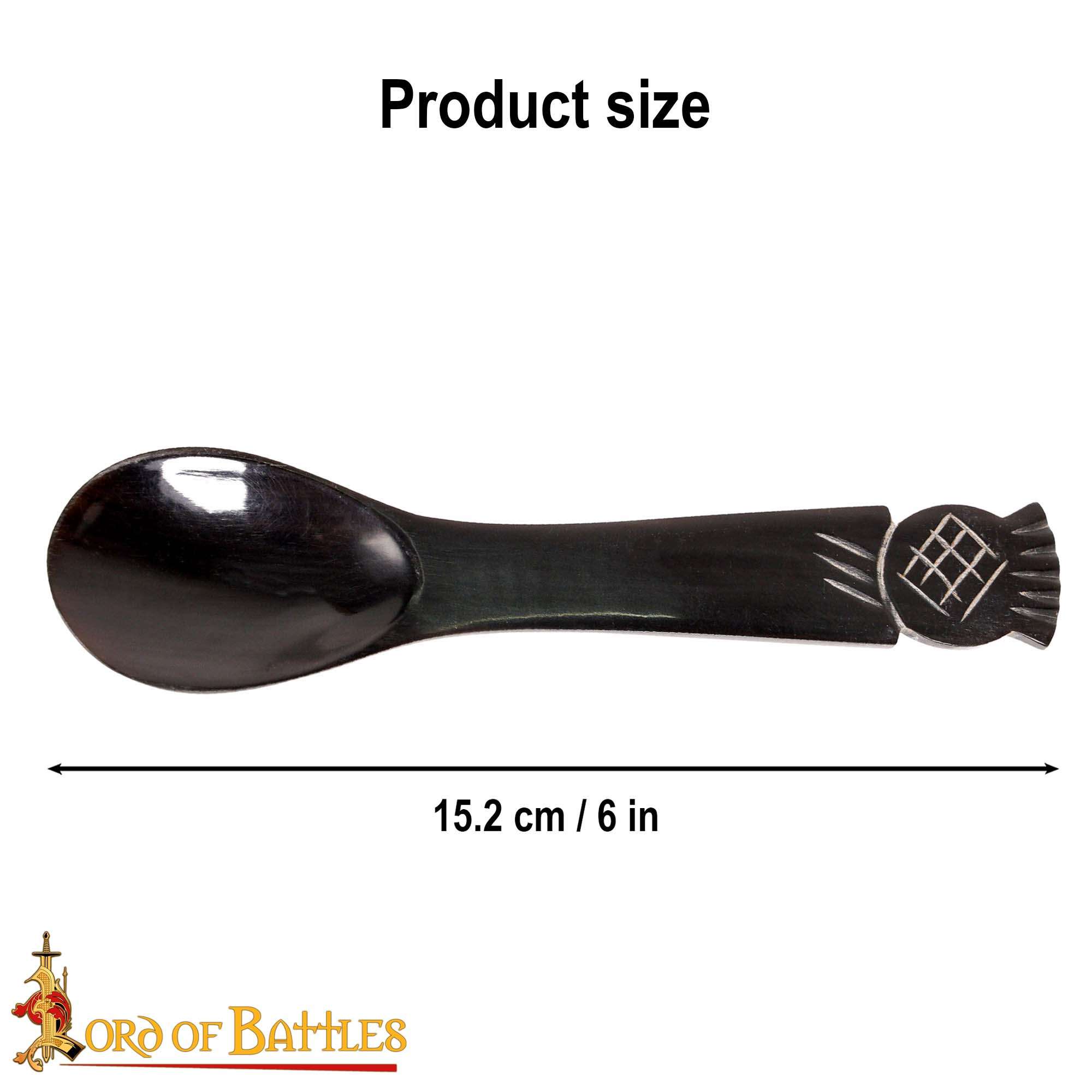 9th to 11th Century Viking Age Polished Horn Spoons-4454-4pcs 2