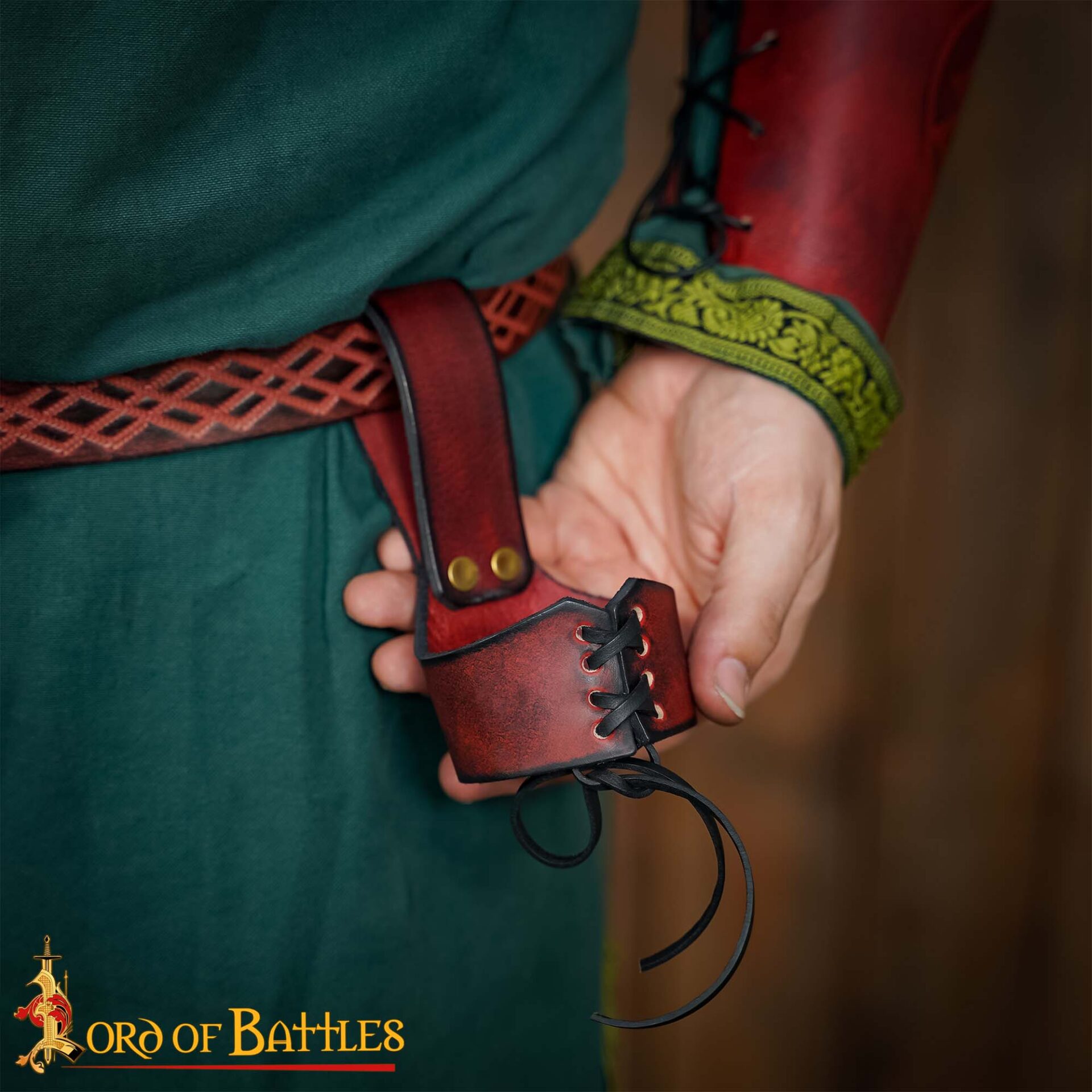 Leather holder for Drinking Horn-26247MS 6 horn holders