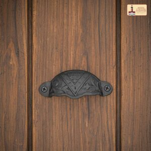 Rustic Cast Iron Drawer Pull Cabinet Cup Pull-500102OB-4set 5 Cabinet Cup Pulls