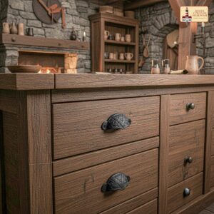 Rustic Cast Iron Drawer Pull Cabinet Cup Pull-500102OB-4set 6 Cabinet Cup Pulls