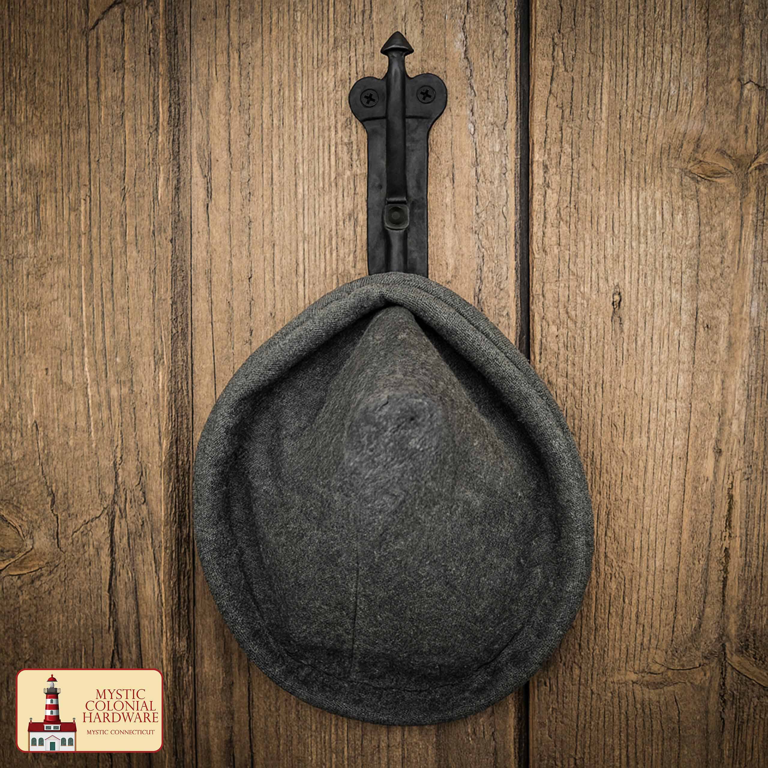 Rustic Hand Forged Iron Double Wall Hook - 500198 1 Double Wall Hook