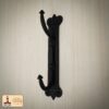 Rustic Hand Forged Iron Double Wall Hook - 500198 5 Double Wall Hook