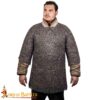 Chainmail Haubergeon 8mm 18 Gauge Round Riveted Mild Steel Medieval Shirt, Half Sleeves - 163N 3 Chainmail Haubergeon