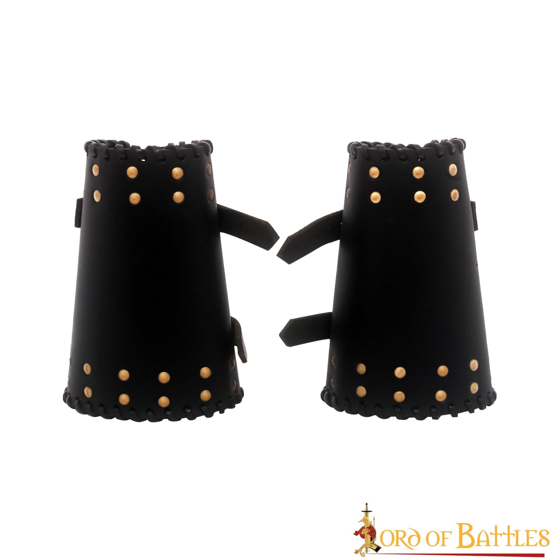 Medieval Studded Authentic Handcrafted Leather Bracers