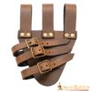 Tri Buckle Angled Sword Frog Genuine Leathercraft