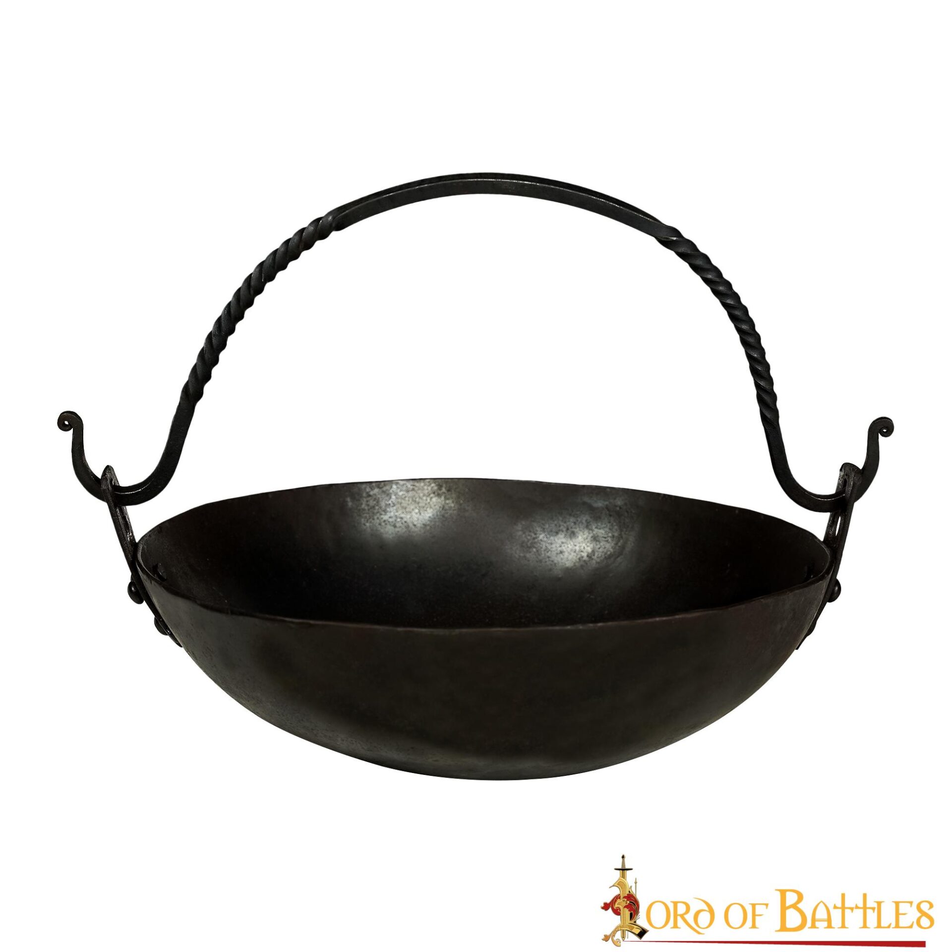 Hand Forged Cauldron Fully Functional Iron Camping Accessory Hand Forged Cauldron Fully Functional Iron Camping Accessory