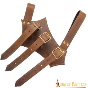 Medieval Leather Sword and Axe Frog Handcrafted from Genuine Leather Medieval Leather Sword and Axe Frog Handcrafted from Genuine Leather