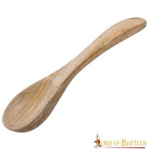 Medieval Functional Wooden Spoon Handmade from Genuine Wood