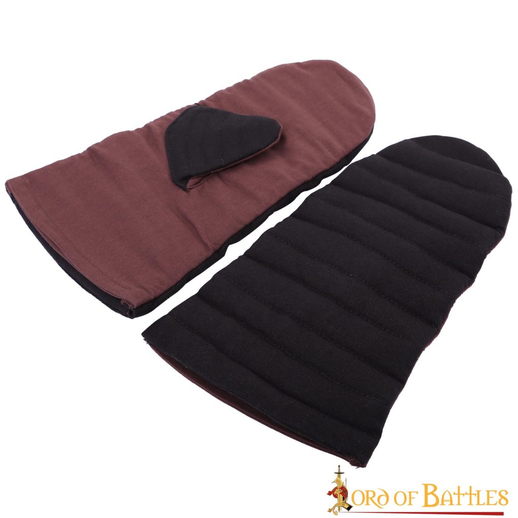 Padded Mitten Gloves Handcrafted Canvas Cotton Quilted Protection