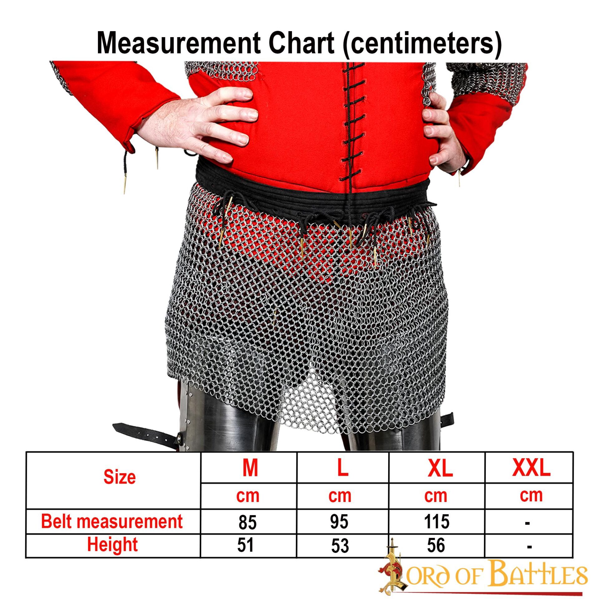 Flat Ring Chainmail Skirt, Wedge Riveted, ID 9 mm, Natural