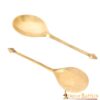 Roman Spoon Pure Solid Brass Functional Cutlery Set of Two Pieces Roman Spoon Pure Solid Brass Functional Cutlery Set of Two Pieces