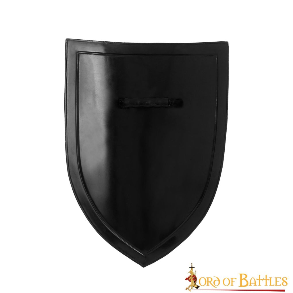 Fantasy Crusader Knight Steel Shield for Décor and Reenactments